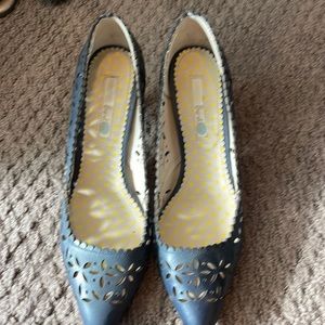 Darling Boden navy heels with flowers